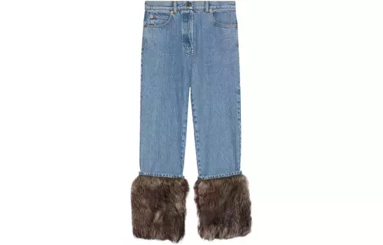 Джинсы женские синие Gucci
