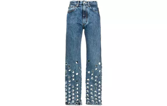 Джинсы женские синие Maison Margiela