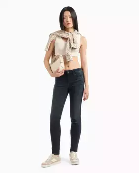 Джинсы женские супер узкие с эффектом пуш-ап J69 Armani Exchange, индиго