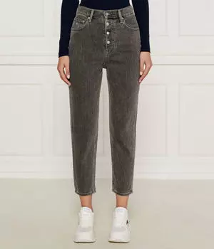 Джинсы женские Tommy Jeans с высокой посадкой укороченные, черный