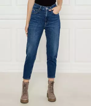 Джинсы женские Tommy Jeans с высокой посадкой укороченные, синий