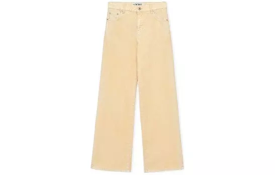Джинсы женские ванильно-желтые Loewe