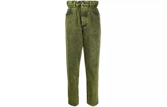 Джинсы женские зеленые Miu Miu