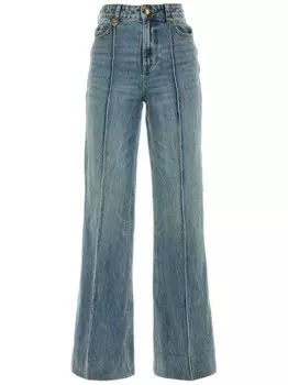 Джинсы ZIMMERMANN Illustration с широкими штанинами, синий