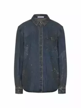 Джисновая рубашка в винтажном стиле Helmut Lang, синий