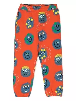 Джогеры Monster Faces Stella McCartney Kids, красный