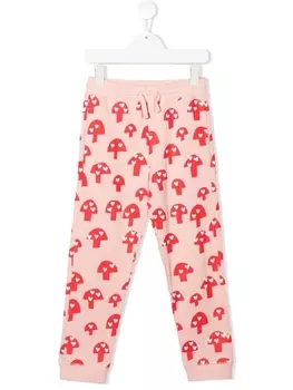 Джогеры с принтом Mushroom Stella McCartney Kids, розовый