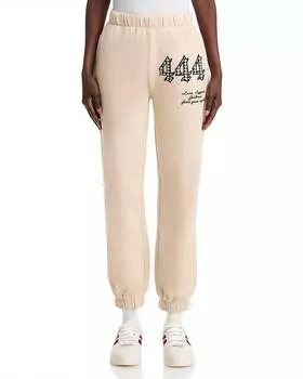 Джоггеры Angel Number 444 с нашивкой кремового цвета Vintage Havana