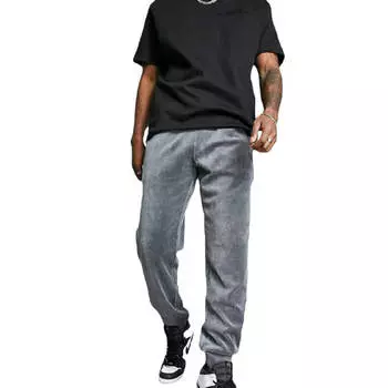 Джоггеры Armani Emporio Bodywear Ribbed Velour Lounge, серый