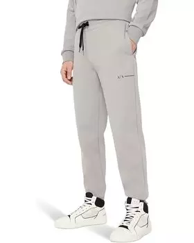 Джоггеры Armani Exchange Cotton Drawstring Logo, цвет Zinc