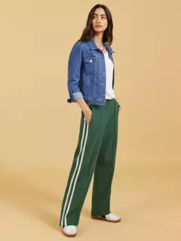 Джоггеры Baukjen Tippi Double Side Stripe, цвет pine/green/cream