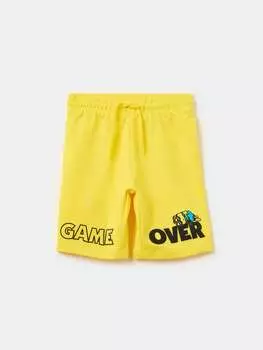 Джоггеры-Бермуды с принтом миньонов Ovs, цвет lemon yellow