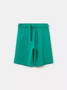 Джоггеры-Бермуды с завязками Ovs, цвет emerald green
