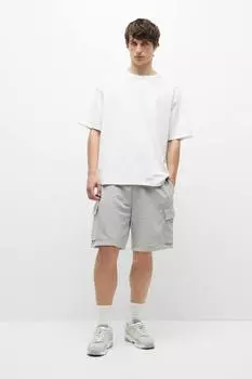Джоггеры Cargo Bermuda Pull&Bear, серый