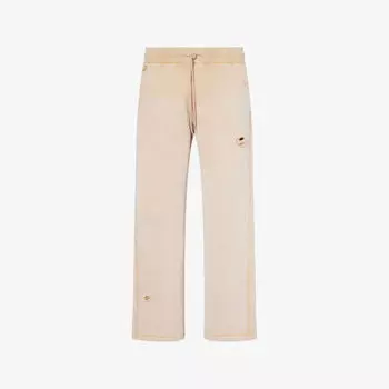 Джоггеры Cole Buxton потертые прямые хлопковые, желтый