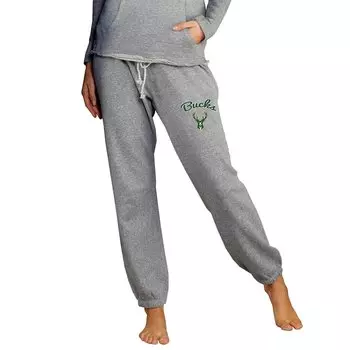 Джоггеры Concepts Sport Milwaukee Bucks, серый