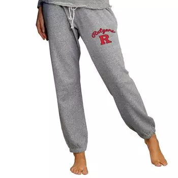 Джоггеры Concepts Sport Rutgers Scarlet Knights, серый