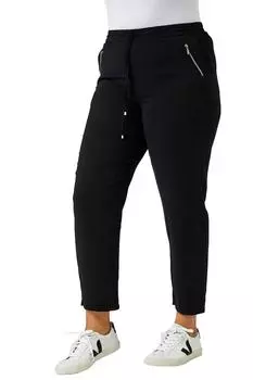 Джоггеры Curve 27 дюймов с завязками спереди Roman, черный