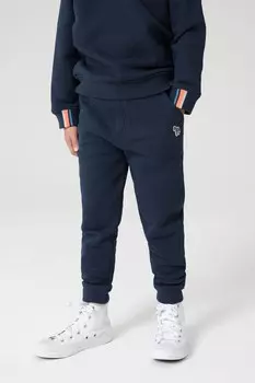 Джоггеры для мальчиков с логотипом под зебру Paul Smith Junior, синий