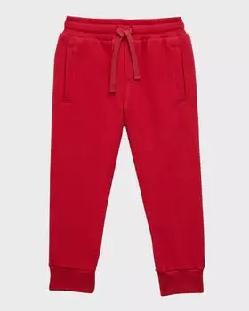 Джоггеры для мальчиков с вышитым логотипом, размеры 2–6 Dolce&Gabbana, цвет Bright Red