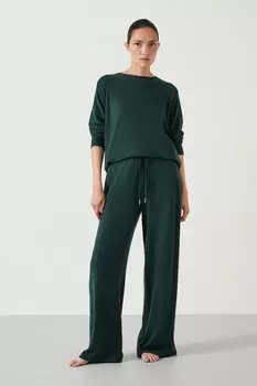Джоггеры Elle supersoft с широкими штанинами Hush, зеленый