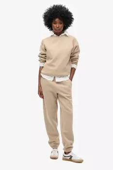 Джоггеры Essential с логотипом на манжетах Superdry, серый