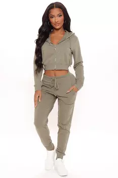 Джоггеры Fashion Nova 65776, оливковый