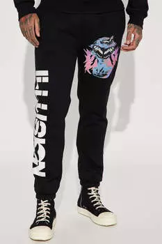 Джоггеры Fashion Nova FNMILLUSIONBOTTOM, черный