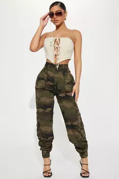Джоггеры Fashion Nova RJJ30533CM, оливковый