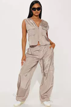 Джоггеры Fashion Nova TP4308C, серо-коричневый