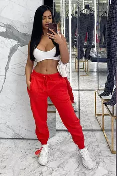 Джоггеры Fashion Nova WNMB10218, красный