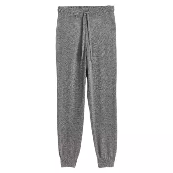 Джоггеры H&amp;M Fine-knit Cashmere, темно-серый в крапинку