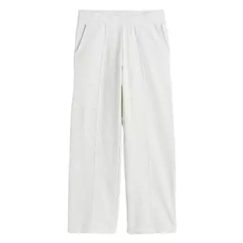 Джоггеры H&amp;M Straight-cut, серо-белый