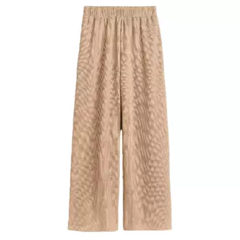 Джоггеры H&amp;M Waffled Jersey, бежевый