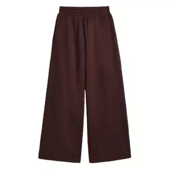 Джоггеры H&amp;M Wide-leg, темно-коричневый