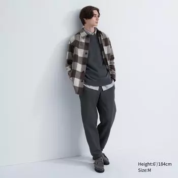 Джоггеры HEATTECH на ворсовой подкладке Uniqlo, темно-серый