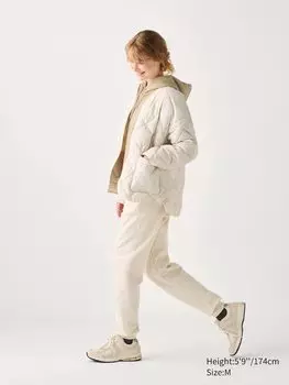 Джоггеры Heattech с флисовой подкладкой Uniqlo, цвет 01 белый