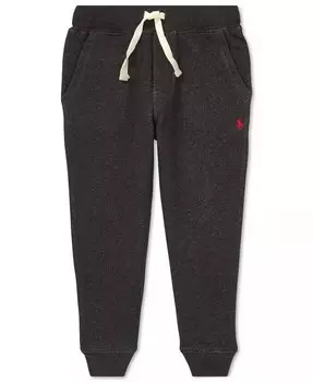 Джоггеры из хлопкового флиса для малышей и маленьких мальчиков Polo Ralph Lauren, серый