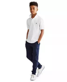 Джоггеры из хлопкового флиса на шнурке для больших мальчиков Polo Ralph Lauren, красный