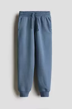 Джоггеры из хлопкового пота H&M, синий