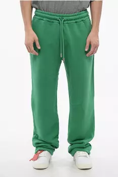 Джоггеры из матового хлопка Off-White Bandana Arrow, зеленый