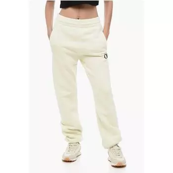 Джоггеры из матового хлопка с вышитым логотипом Off-White, Beige