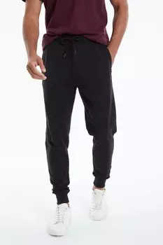 Джоггеры из смесового хлопка Threadbare, черный