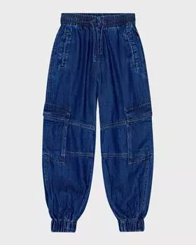 Джоггеры-карго Aliki для девочек Molo, цвет Blue Vintage