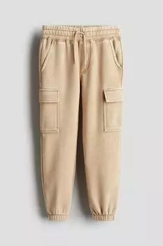 Джоггеры-Карго H&M, бежевый