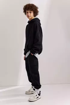 Джоггеры-карго H&M, черный