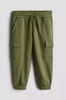 Джоггеры-Карго H&M, зеленый