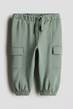 Джоггеры-Карго H&M, зеленый