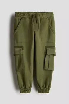 Джоггеры-Карго H&M, зеленый