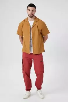 Джоггеры-карго на шнурке Forever 21, ржавый